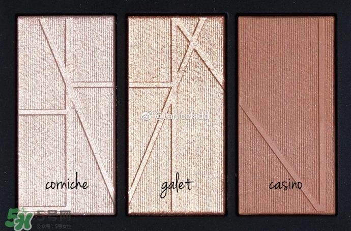 nars2017高光修容盘色号_试色图