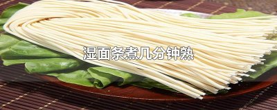 ​湿面条煮几分钟熟