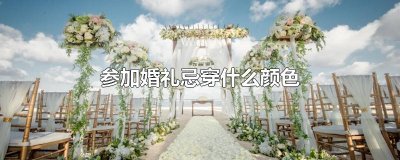 ​参加婚礼忌穿什么颜色
