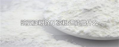 ​豌豆淀粉除了凉粉还能做什么