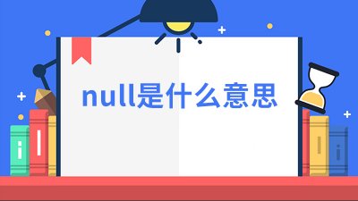 ​null是什么意思