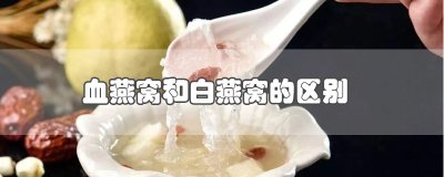 ​血燕窝和白燕窝的区别