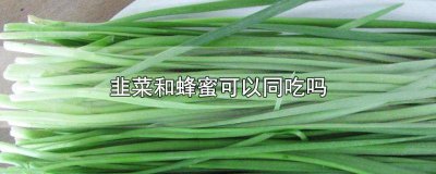 ​韭菜和蜂蜜可以一起吃 蜂蜜能与韭菜一起吃吗